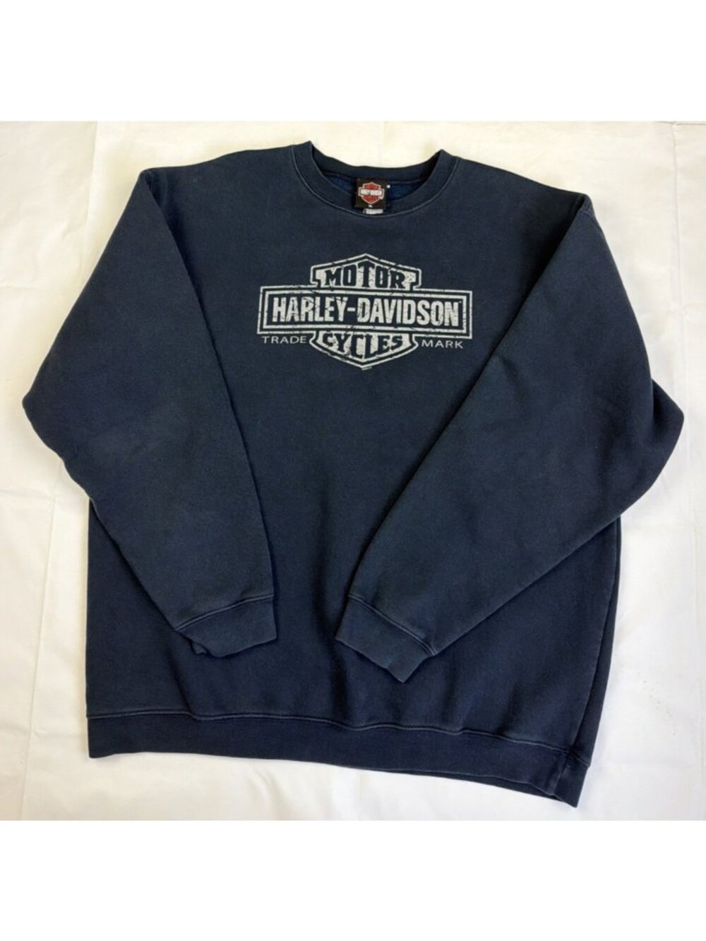 Vintage 2005 Patriot Harley Davidson VA Sweatshirt Bar and Shield Blue Mens XL